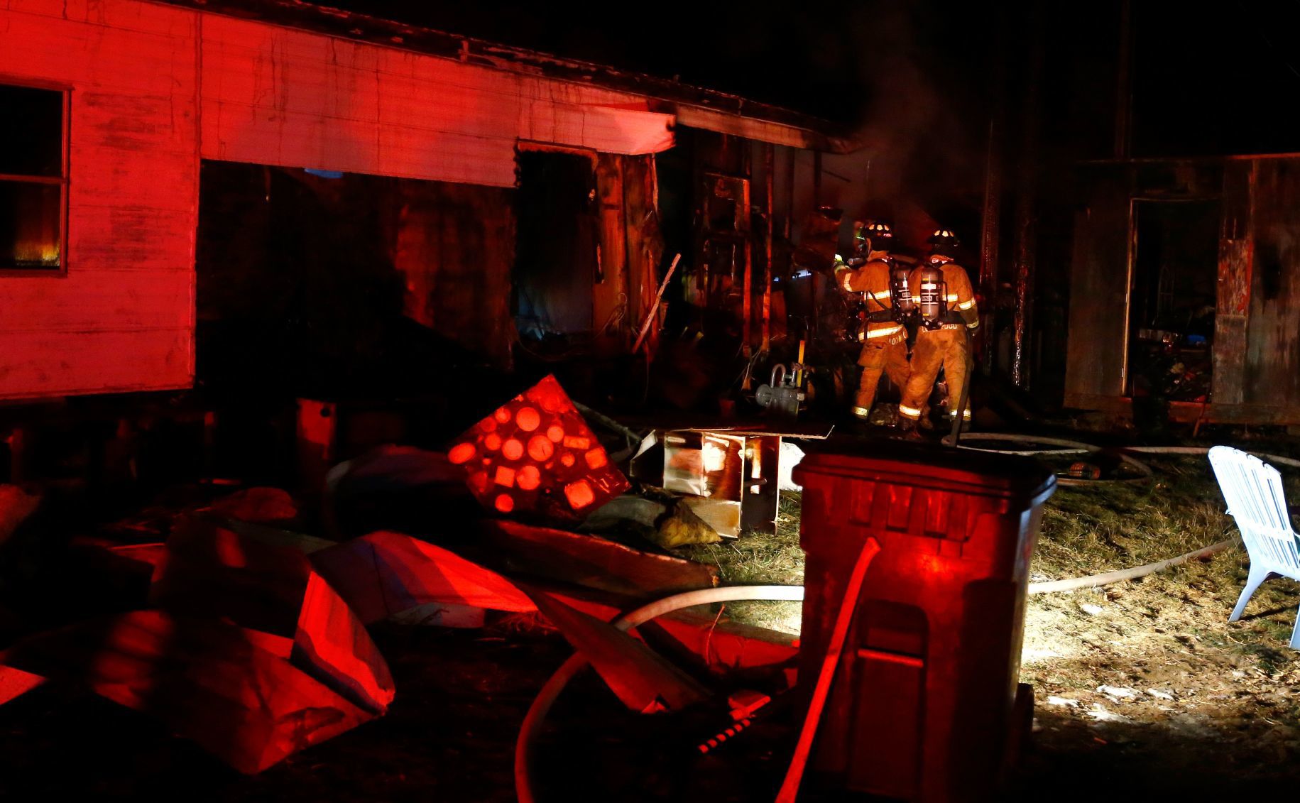 Lockwood fire involves trailer, transformer